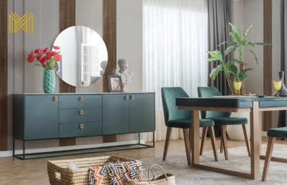 Complete Interieur Set Florence: Luxe Velvet Bankstel 3+3+1, TV-Unit, Eetkamer Set, Slaapkamer Set...